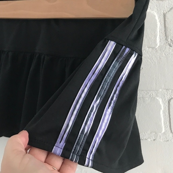 Adidas Skort Black purple Tennis prep Blokettecore Girl 6X - Picture 3 of 6